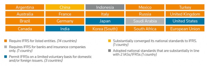 G20 Countries and IFRS reporting requirements